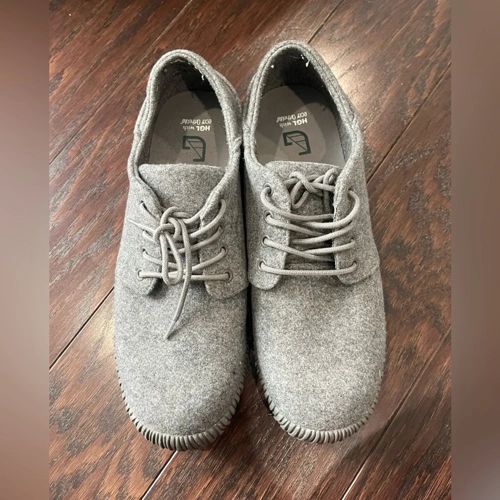 Hybrid Green Label Men Dune Low Top Wool Gray Sneaker Size 12
